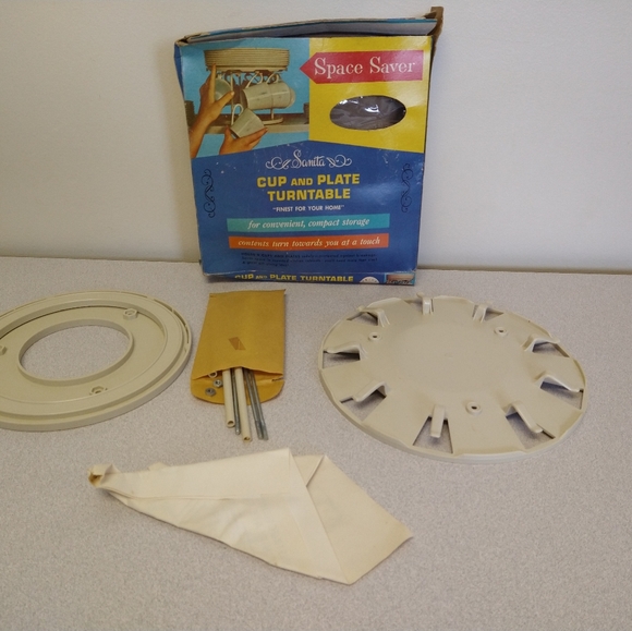 Vintage cup & plate turntable, new in original box - Picture 2 of 10
